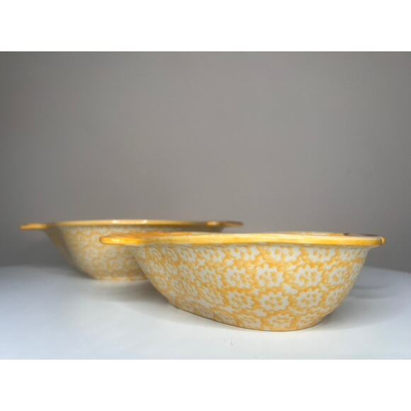 VTG Set of TWO TEMP-TATIONS by TARA Old World Yellow Chicken Serving Dishes - Picture 5 of 11